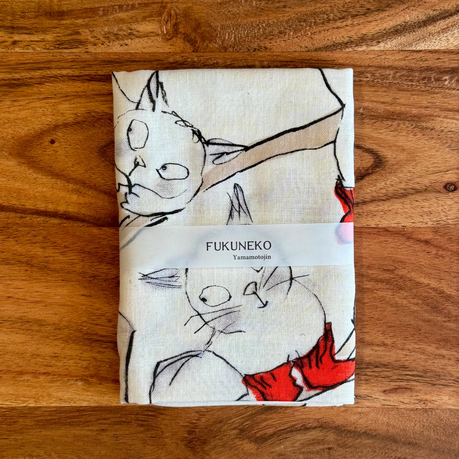 Japanese Hand Towel, Lucky Cat with Socks - Scents of Japan