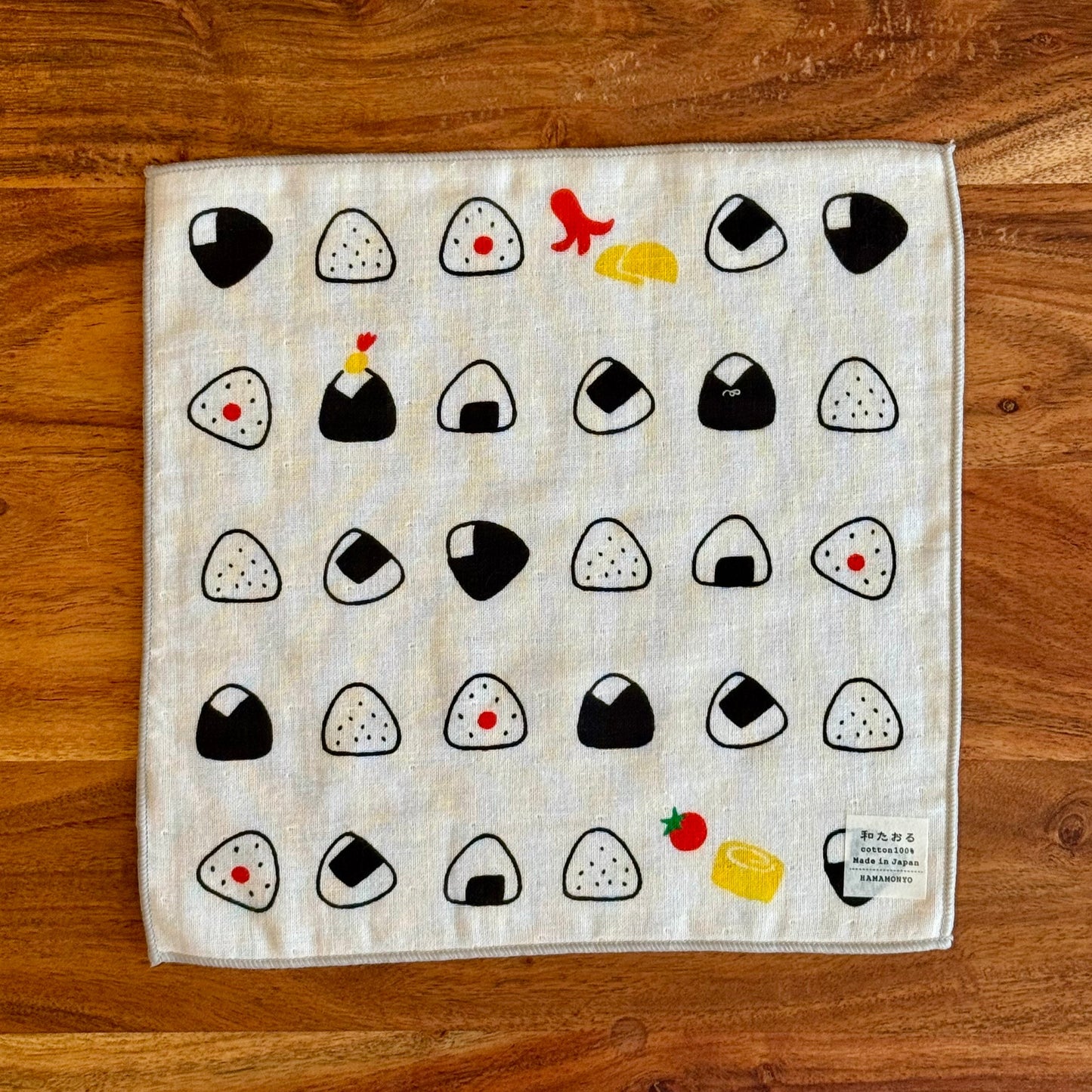 Japanese Face Washer, Onigiri, Pattern Detail - Scents of Japan