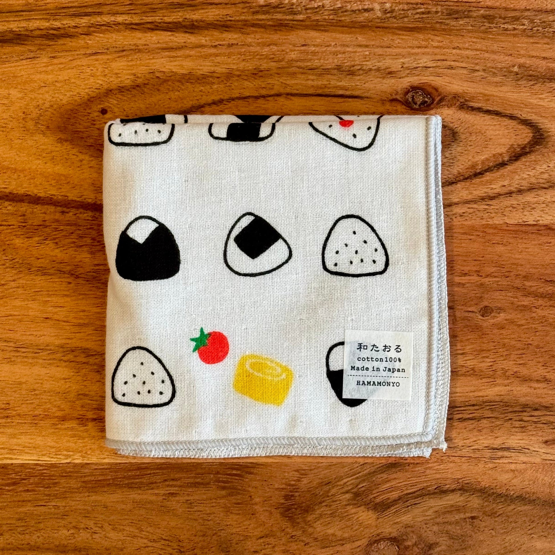 Japanese Face Washer, Onigiri, Folded - Scents of Japan