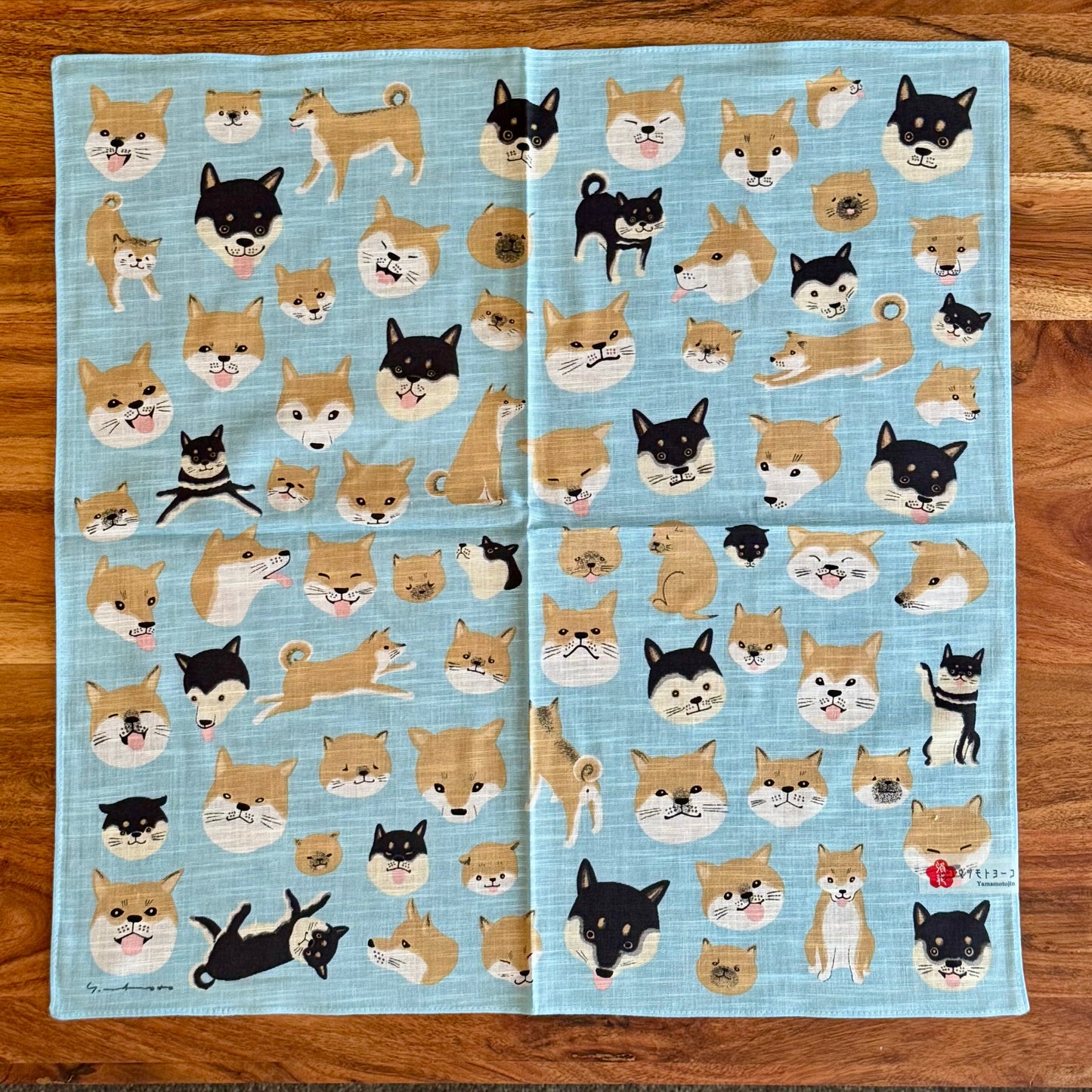 Japanese Handkerchief, Large, Shiba Inu - Scents of Japan
