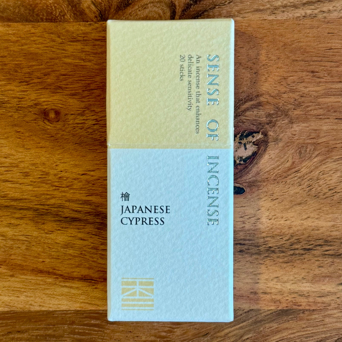 Japanese Incense Sticks, Cypress Hinoki, Sense of Incense, Box - Scents of Japan