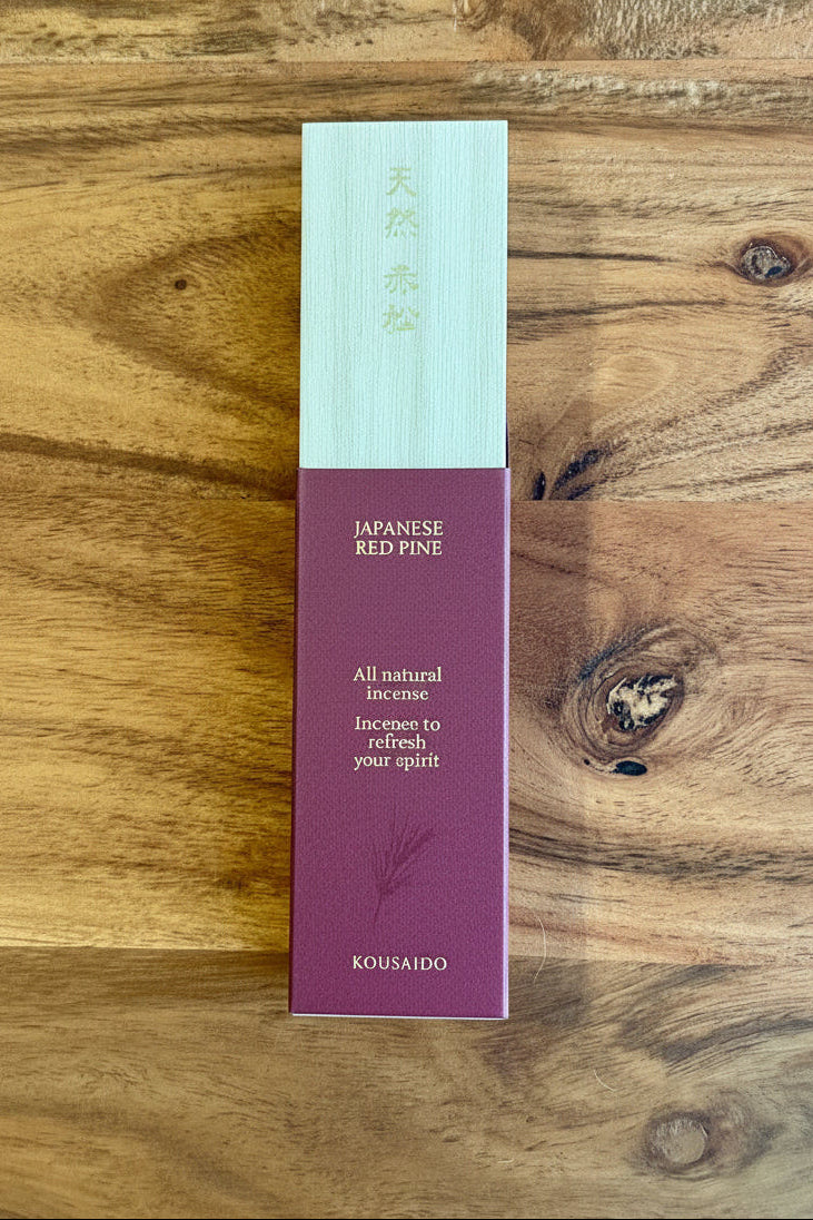 Japanese Incense Sticks, Natural Premium, Red Pine, Kousaido, Box - Scents of Japan