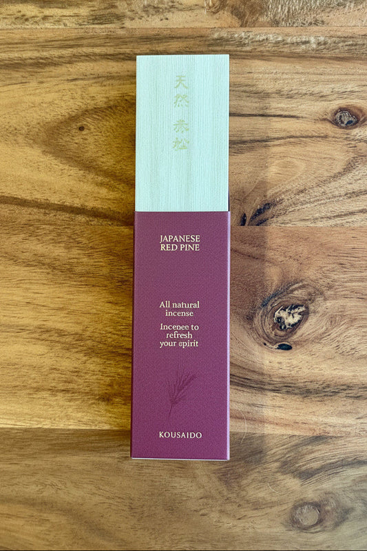 Japanese Incense Sticks, Natural Premium, Red Pine, Kousaido, Box - Scents of Japan