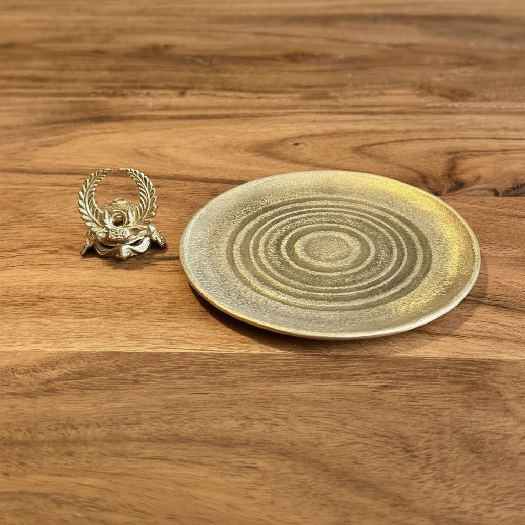 Japanese Incense Holder, Brass, Tokugawa - Scents of Japan