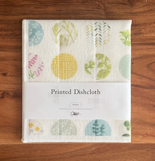 Japanese Dish Cloth, Pastel Circles of Japan
