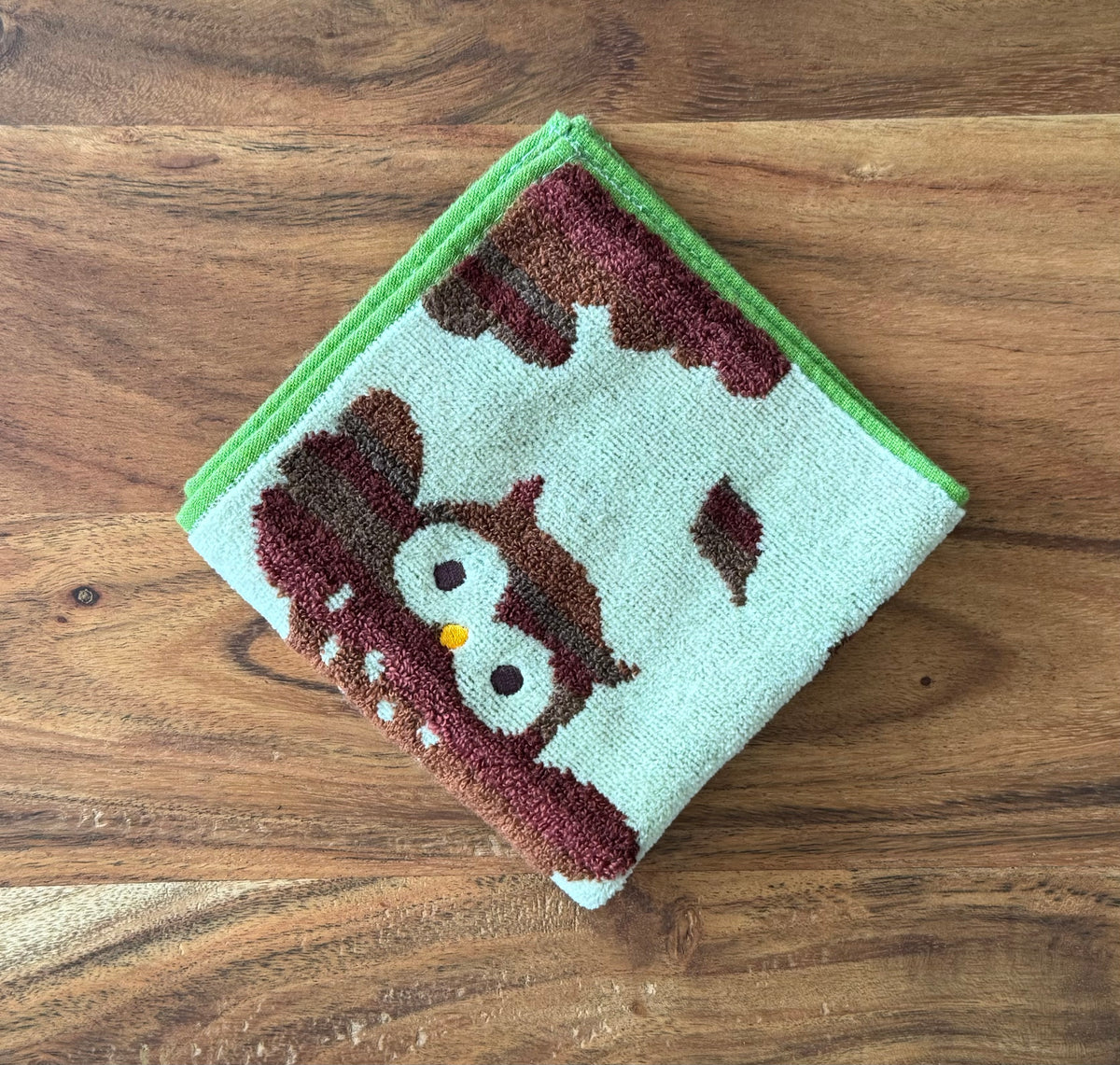 Japanese Face Washer, Owls