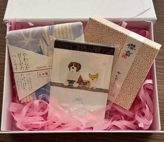 Gift Box, Small, White, Springtime Paws