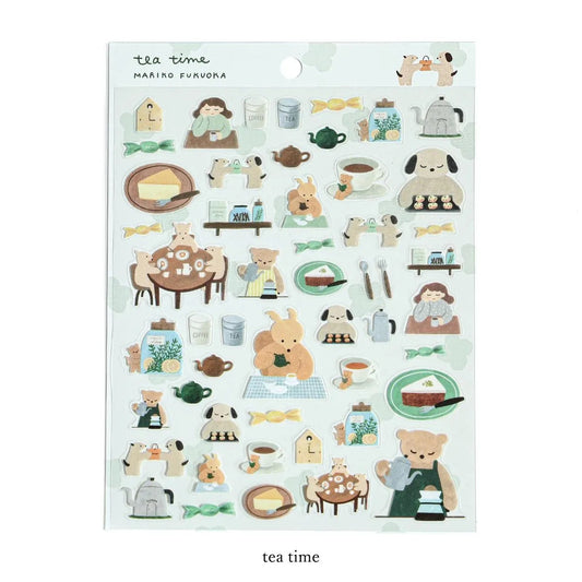 Stickers, Animal Tea Time