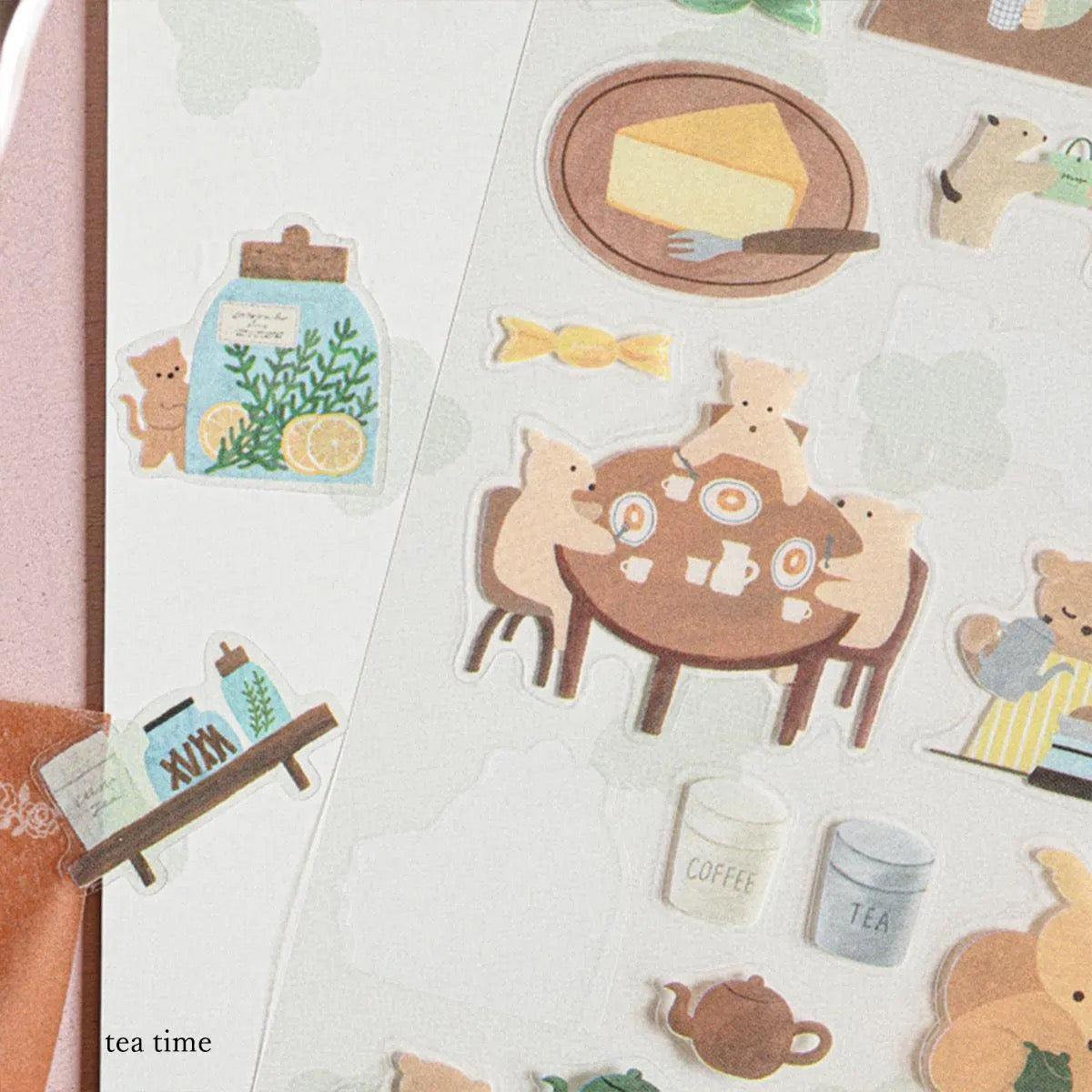 Stickers, Animal Tea Time