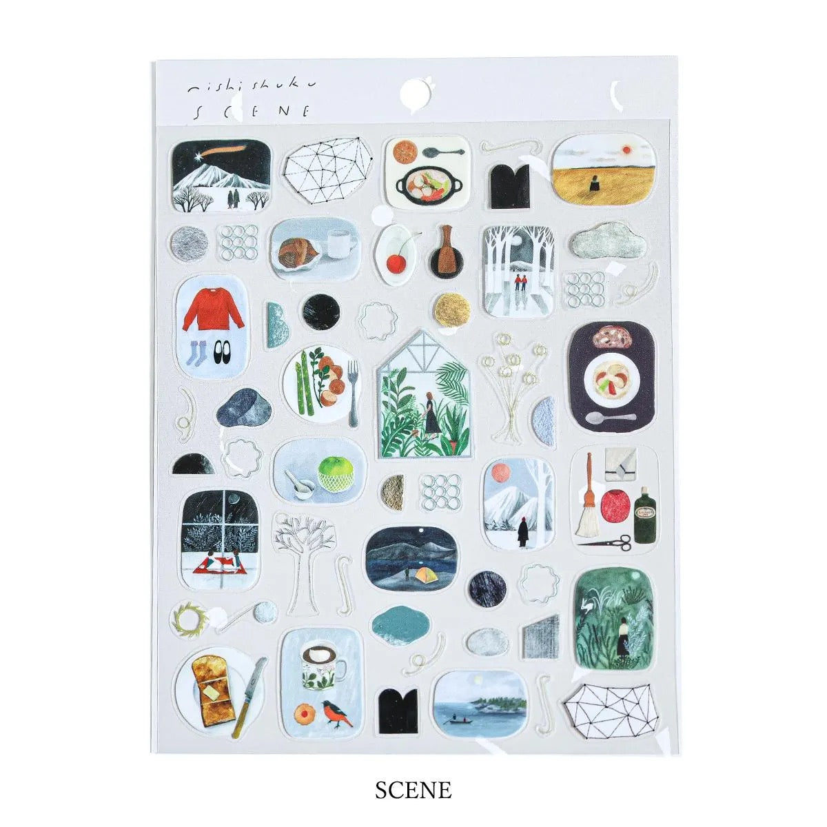 Stickers, Winter Scene
