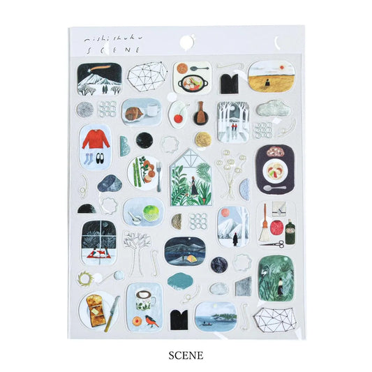 Stickers, Winter Scene