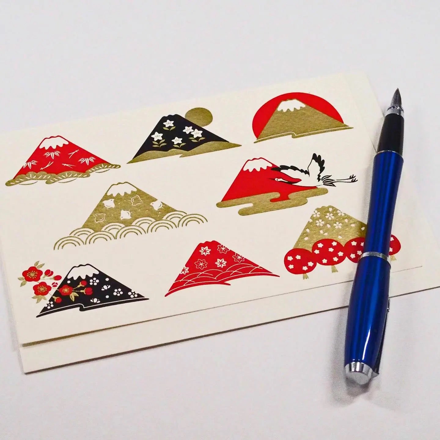 Card, Christmas, Mt Fuji