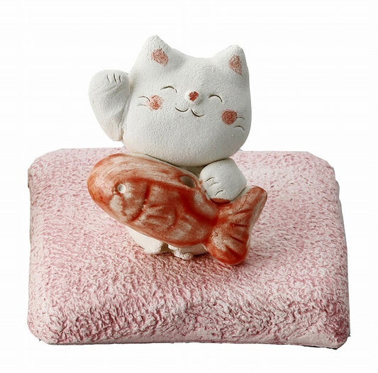 Incense Holder,  Cat With A Fish