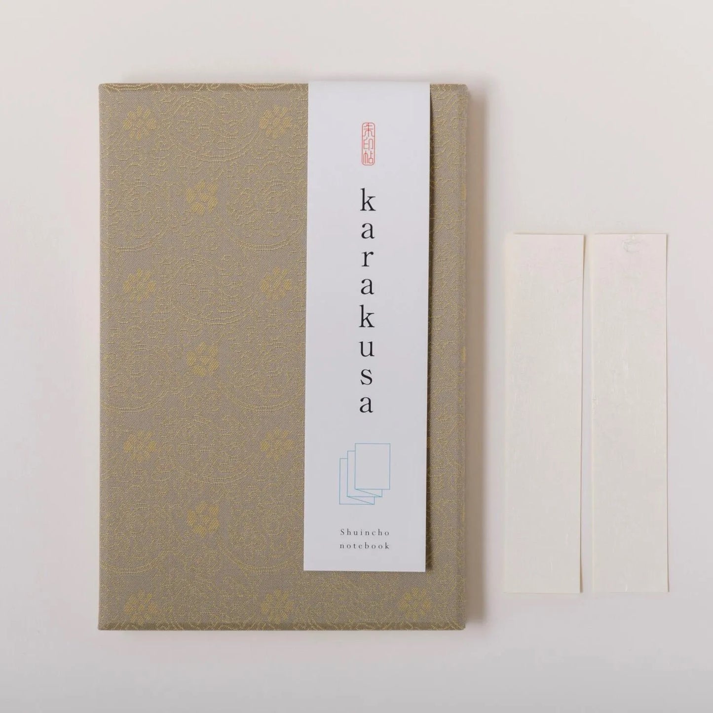 Goshuin-chou (Book Of Seals), Karakusa, Light Brown & Cream Flowers