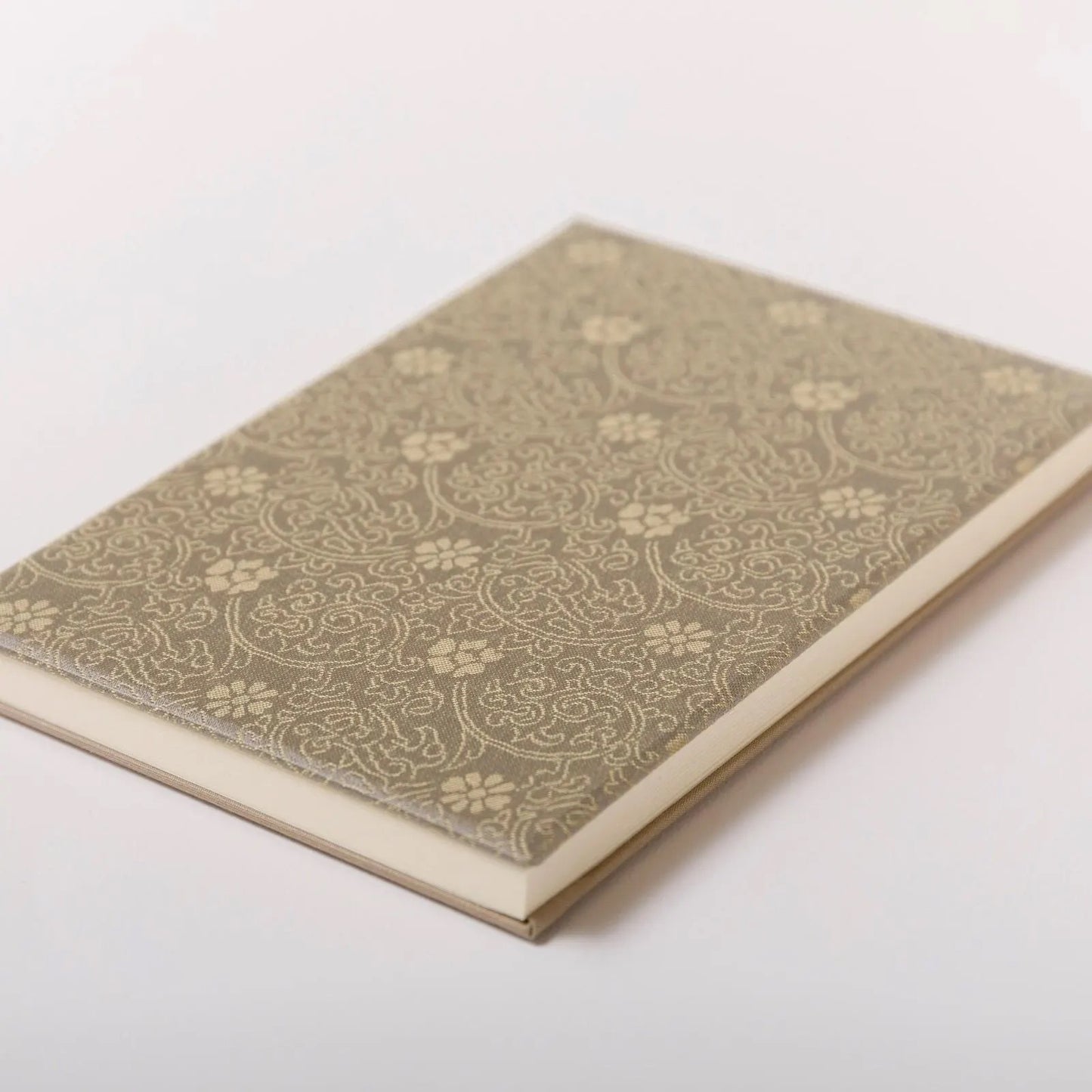 Goshuin-chou (Book Of Seals), Karakusa, Light Brown & Cream Flowers