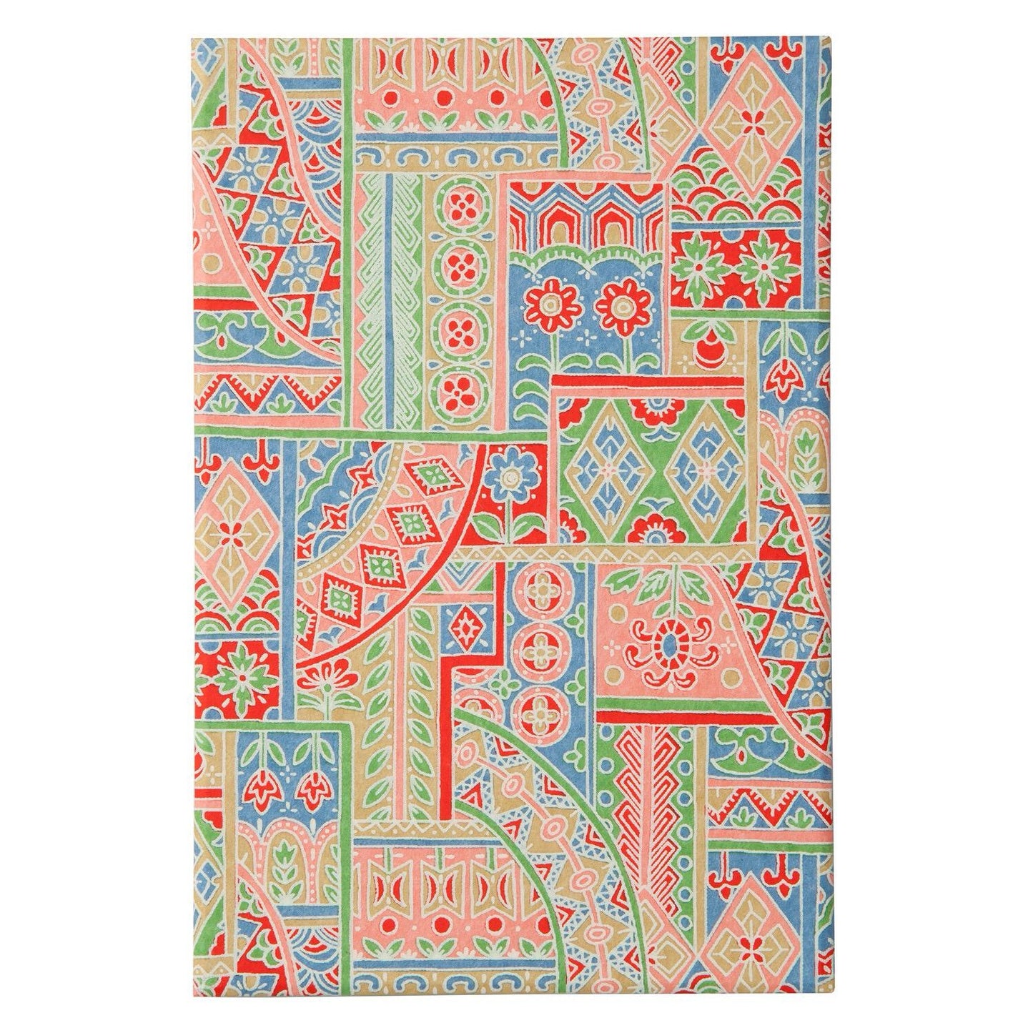 Goshuin-chou (Book Of Seals),  Apricot, Blue & Green Pattern