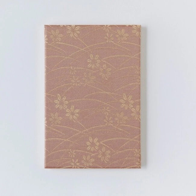 Goshuin-chou (Book Of Seals), Karakusa, Light Brown & Gold Flowers