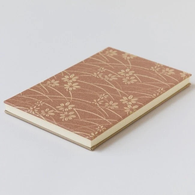 Goshuin-chou (Book Of Seals), Karakusa, Light Brown & Gold Flowers