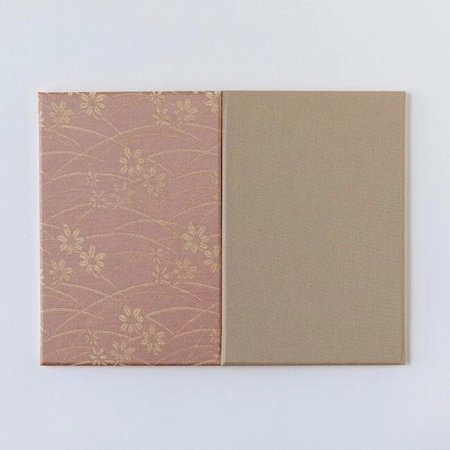 Goshuin-chou (Book Of Seals), Karakusa, Light Brown & Gold Flowers