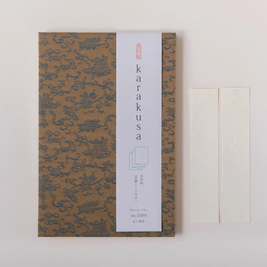 Goshuin-chou (Book Of Seals), Karakusa, Gold & Blue Flowers