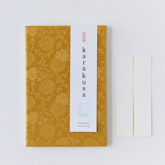 Goshuin-chou (Book Of Seals), Karakusa, Yellow Gold Flowers