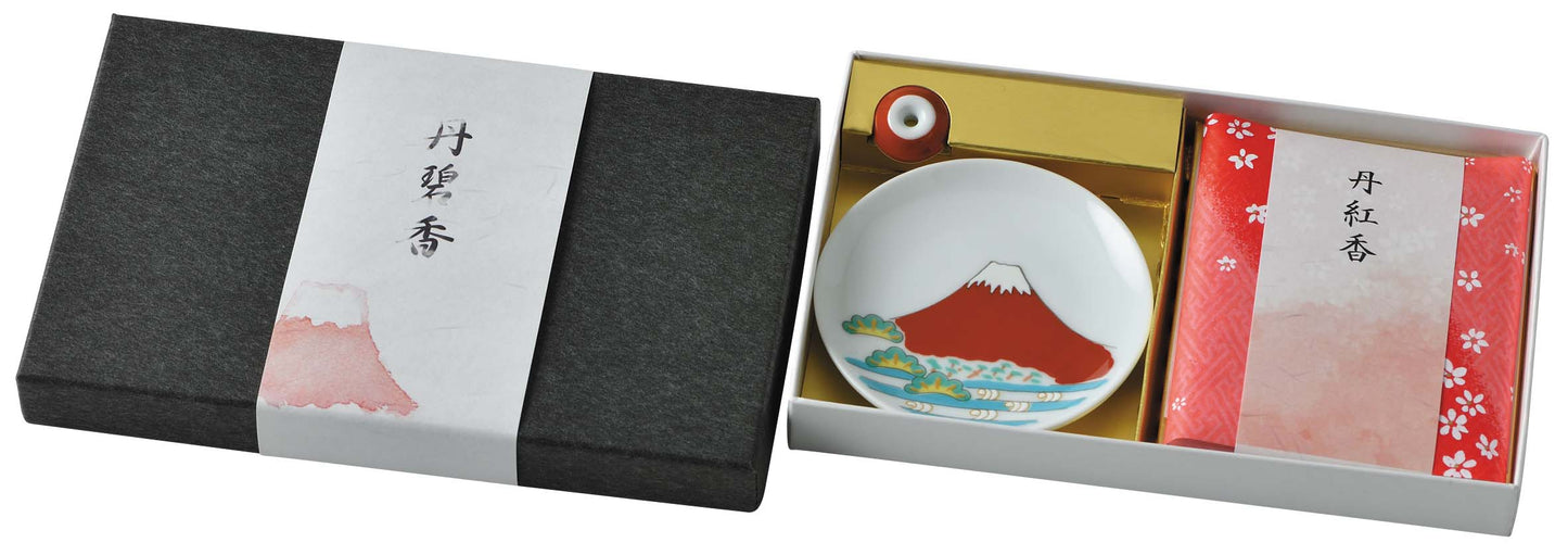 Incense, Gift Set, Mt Fuji, Red, Grey Box