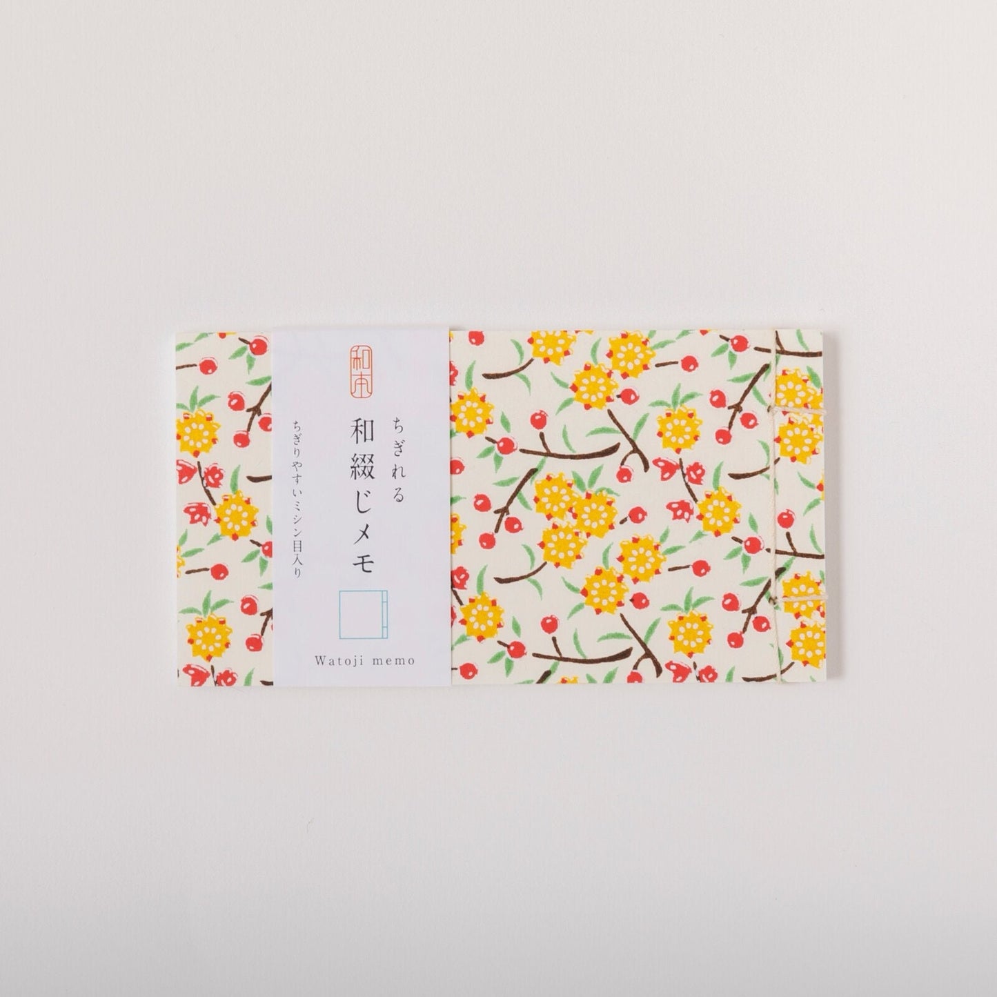 Memo Pad, Small, Hand-Binded, Small Yellow Flowers