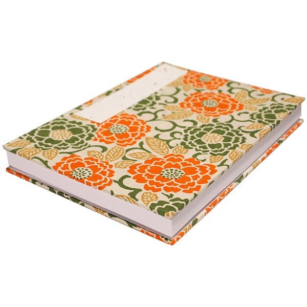 Goshuin-chou (Book Of Seals), Orange & Green Flowers
