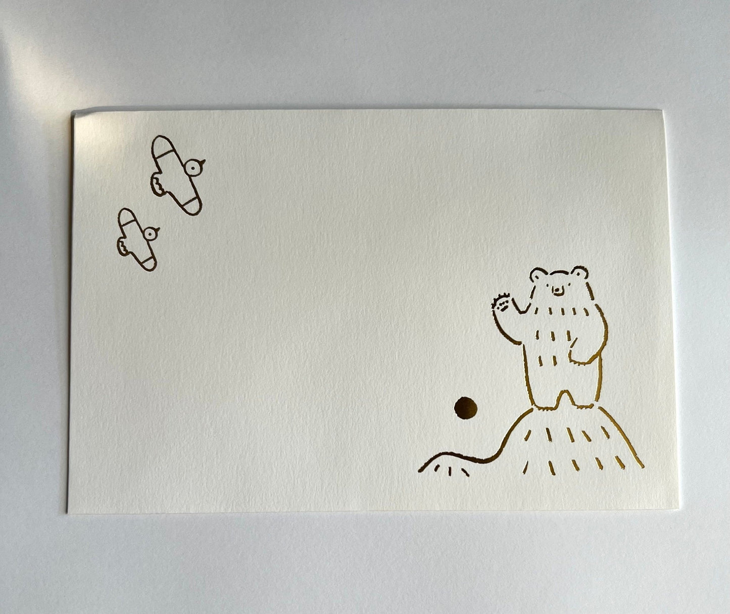 Birthday Card, Bear on a Hill - Scents of Japan