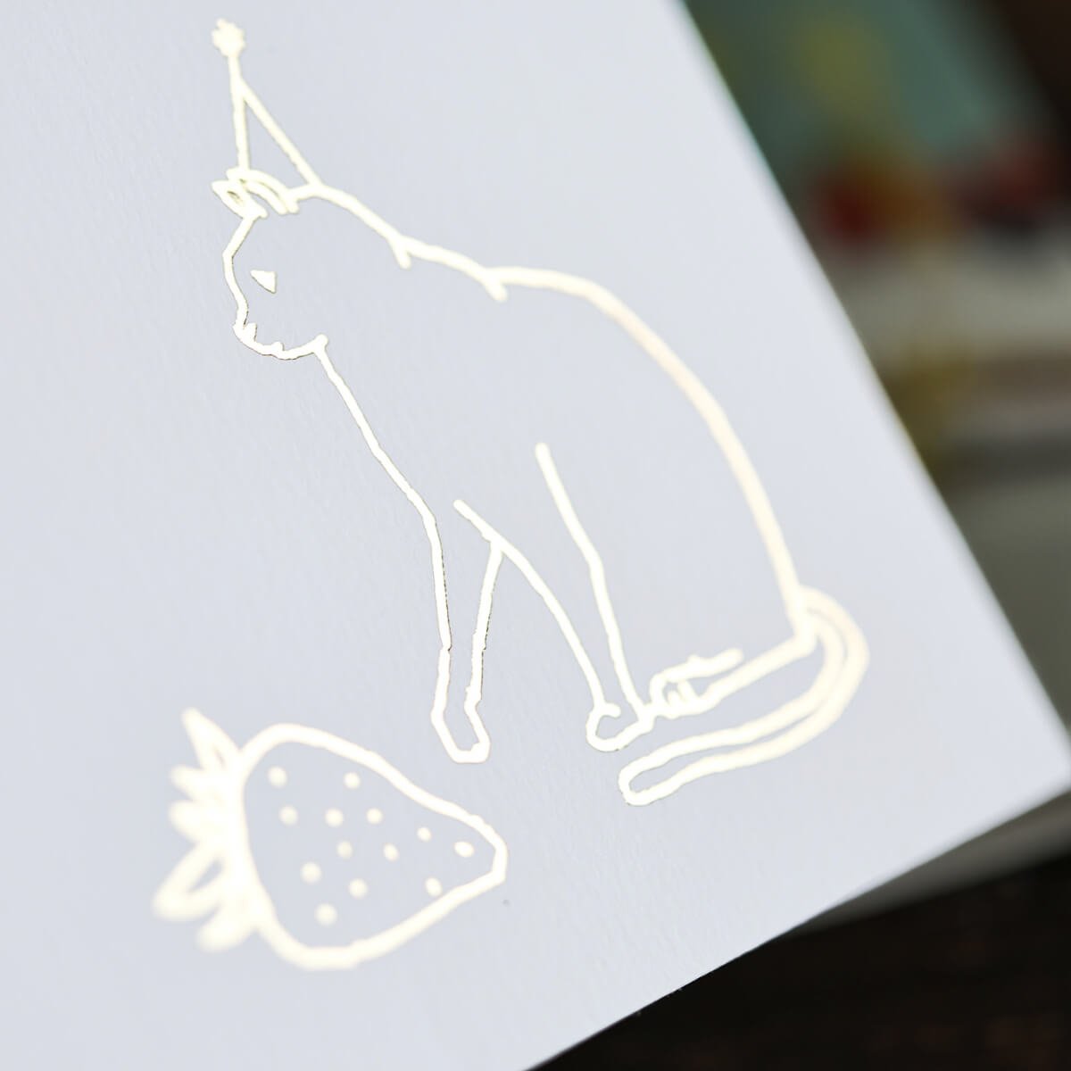 Birthday Card, Cat with Hat - Scents of Japan