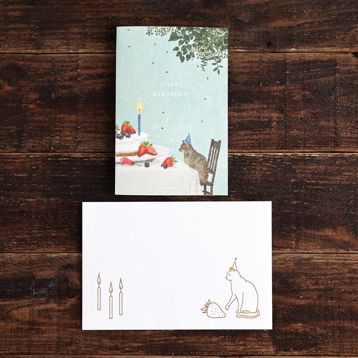 Birthday Card, Cat with Hat - Scents of Japan