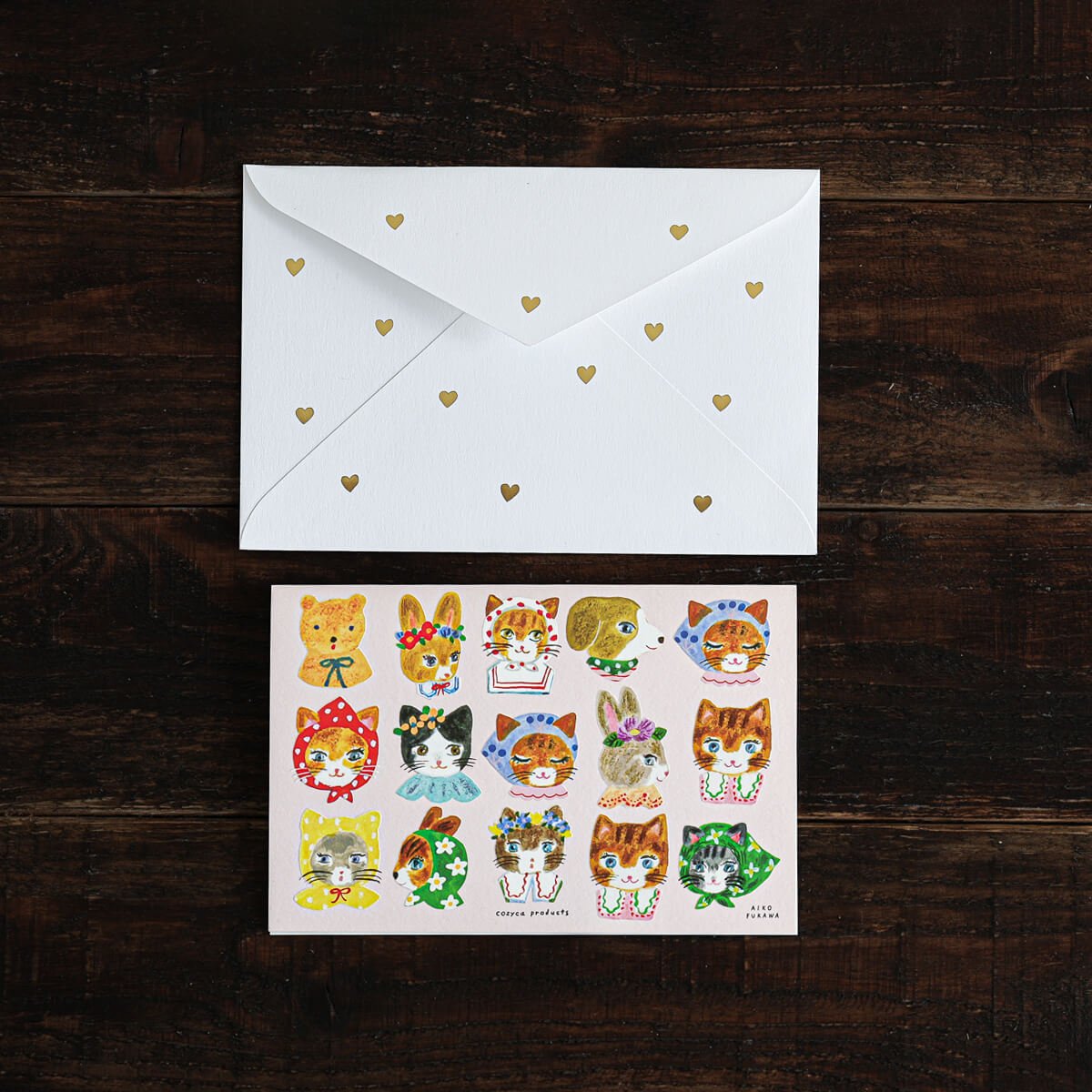 Birthday Card, Cats in Hats - Scents of Japan