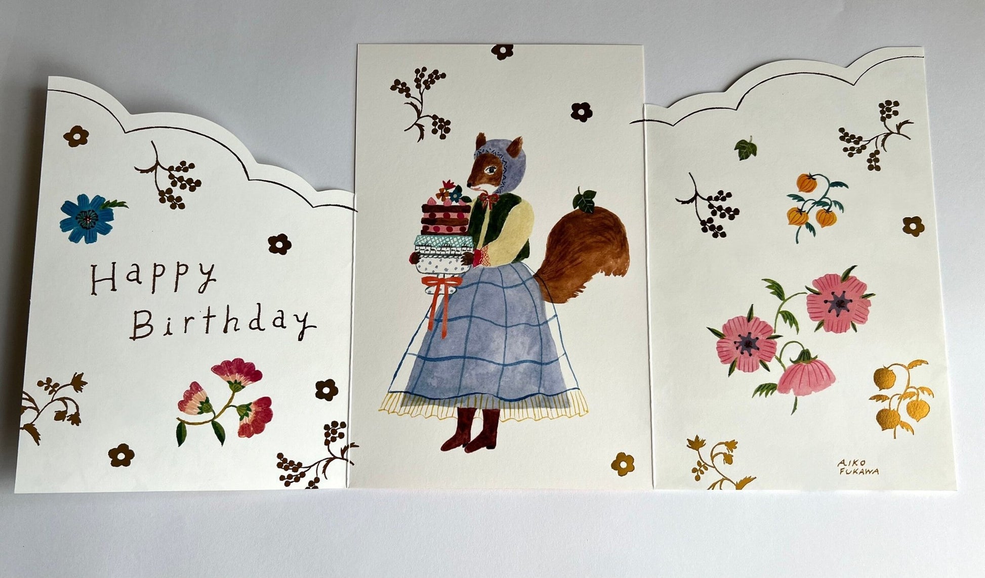 Birthday Card, Squirrel - Scents of Japan