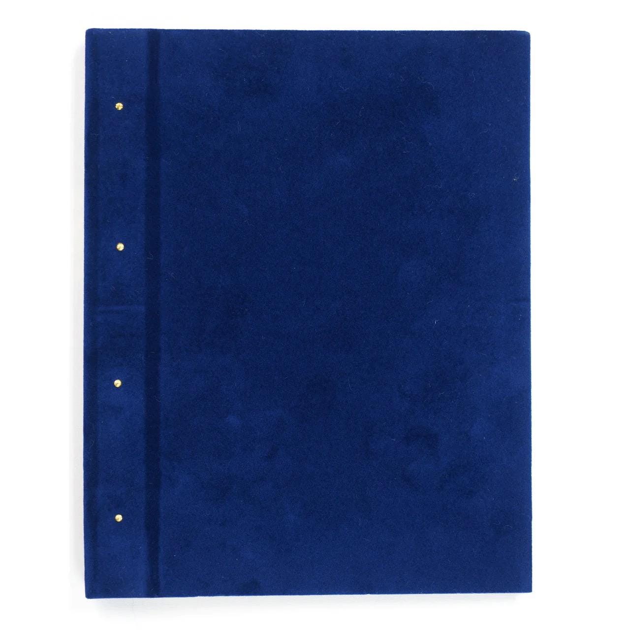 Castle Seal Book Holder, Navy Blue Velvet - Scents of Japan