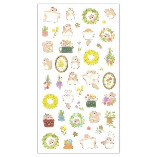 Chill Flying Squirrel Stickers - Scents of Japan