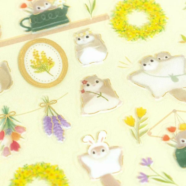 Chill Flying Squirrel Stickers - Scents of Japan