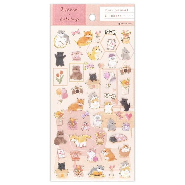 Chill Kitten Stickers - Scents of Japan