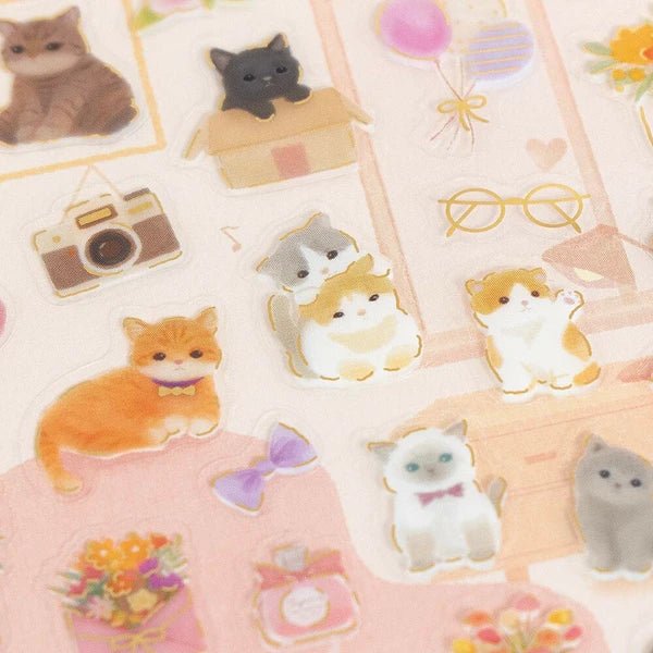 Chill Kitten Stickers - Scents of Japan