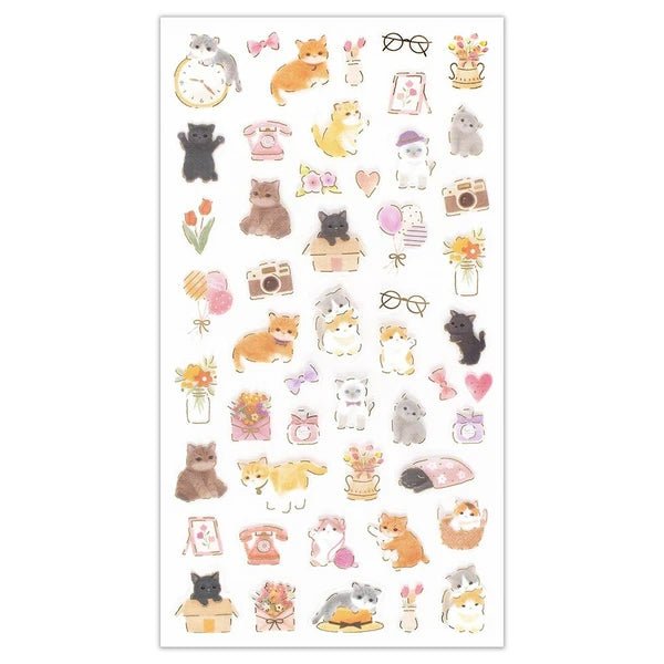 Chill Kitten Stickers - Scents of Japan