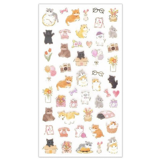 Chill Kitten Stickers - Scents of Japan