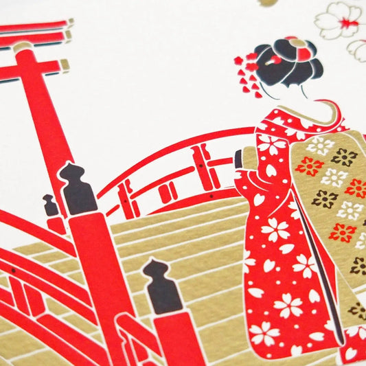 Christmas Card, Maiko - Scents of Japan