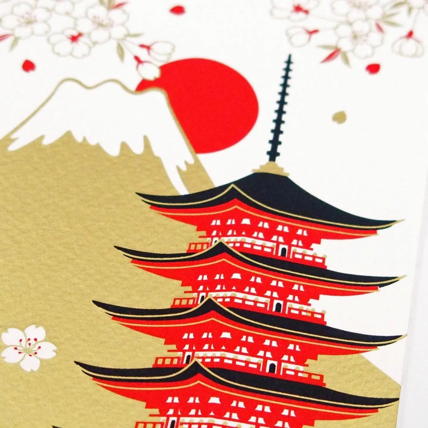 Christmas Card, Pagoda - Scents of Japan