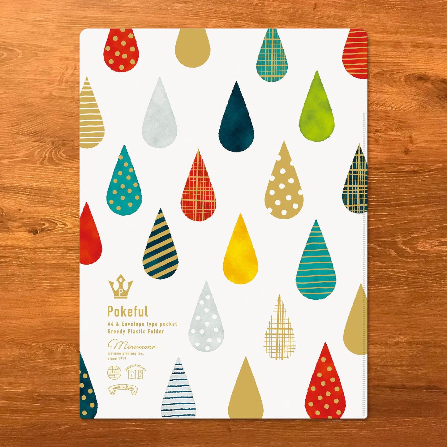 Clear File, A4, Coloured Droplets - Scents of Japan