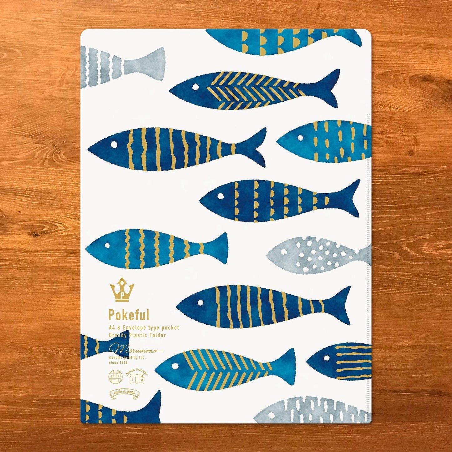 Clear File, A4, Fish (Sakana) - Scents of Japan