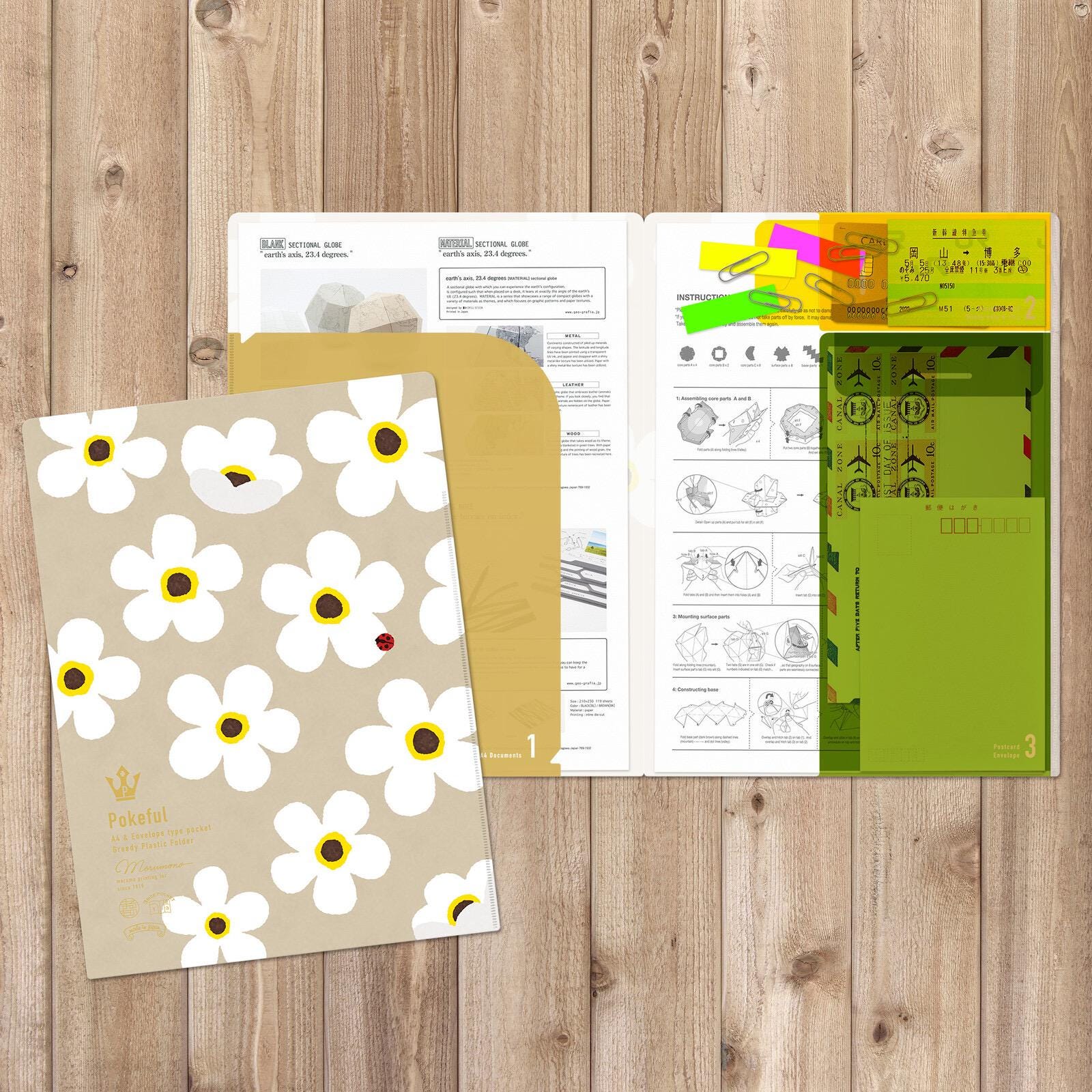 Clear File, A4, Flowers - Scents of Japan