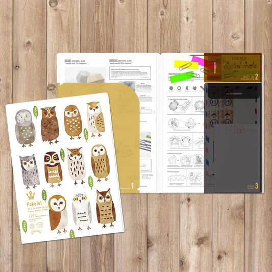 Clear File, A4, Owls - Scents of Japan