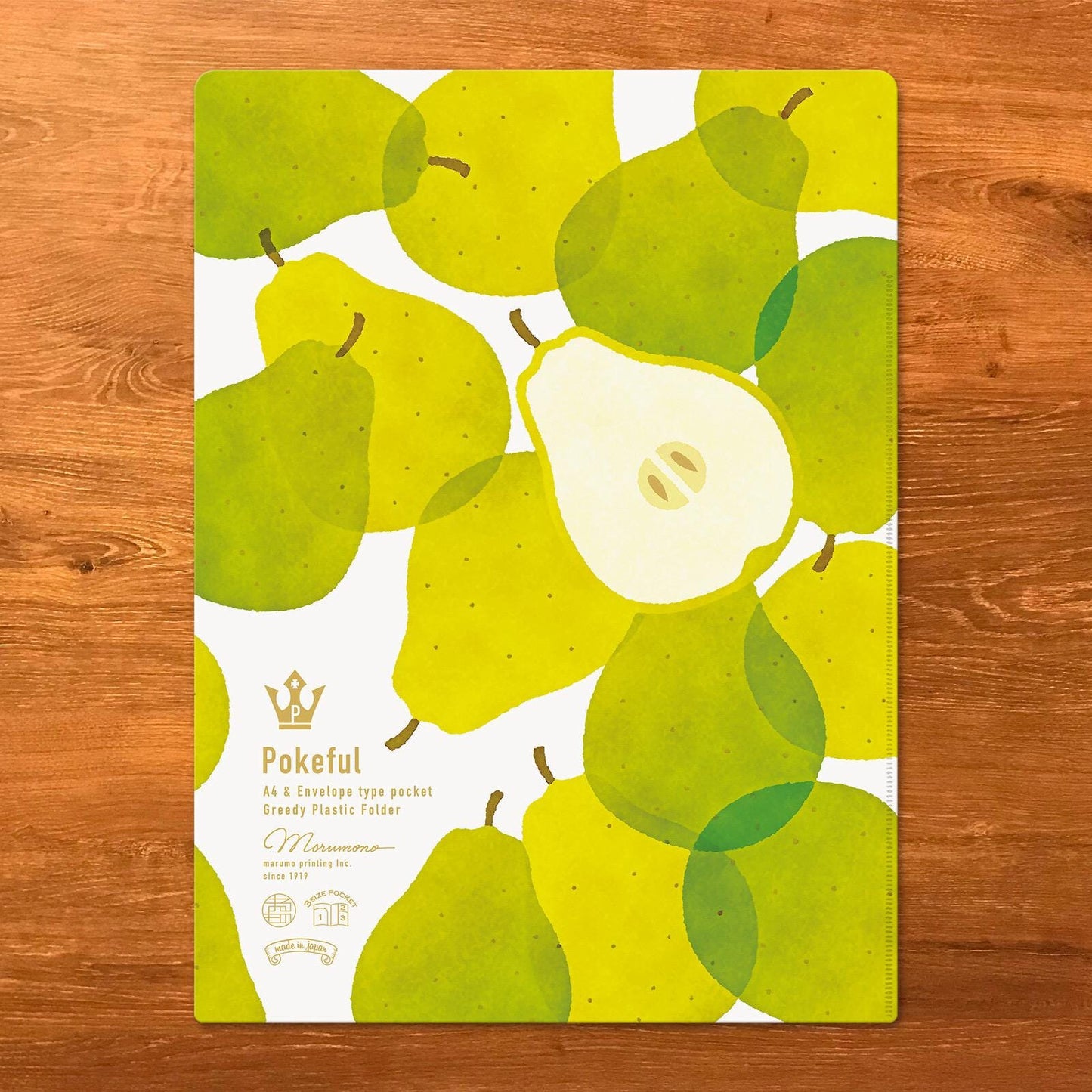 Clear File, A4, Pears - Scents of Japan
