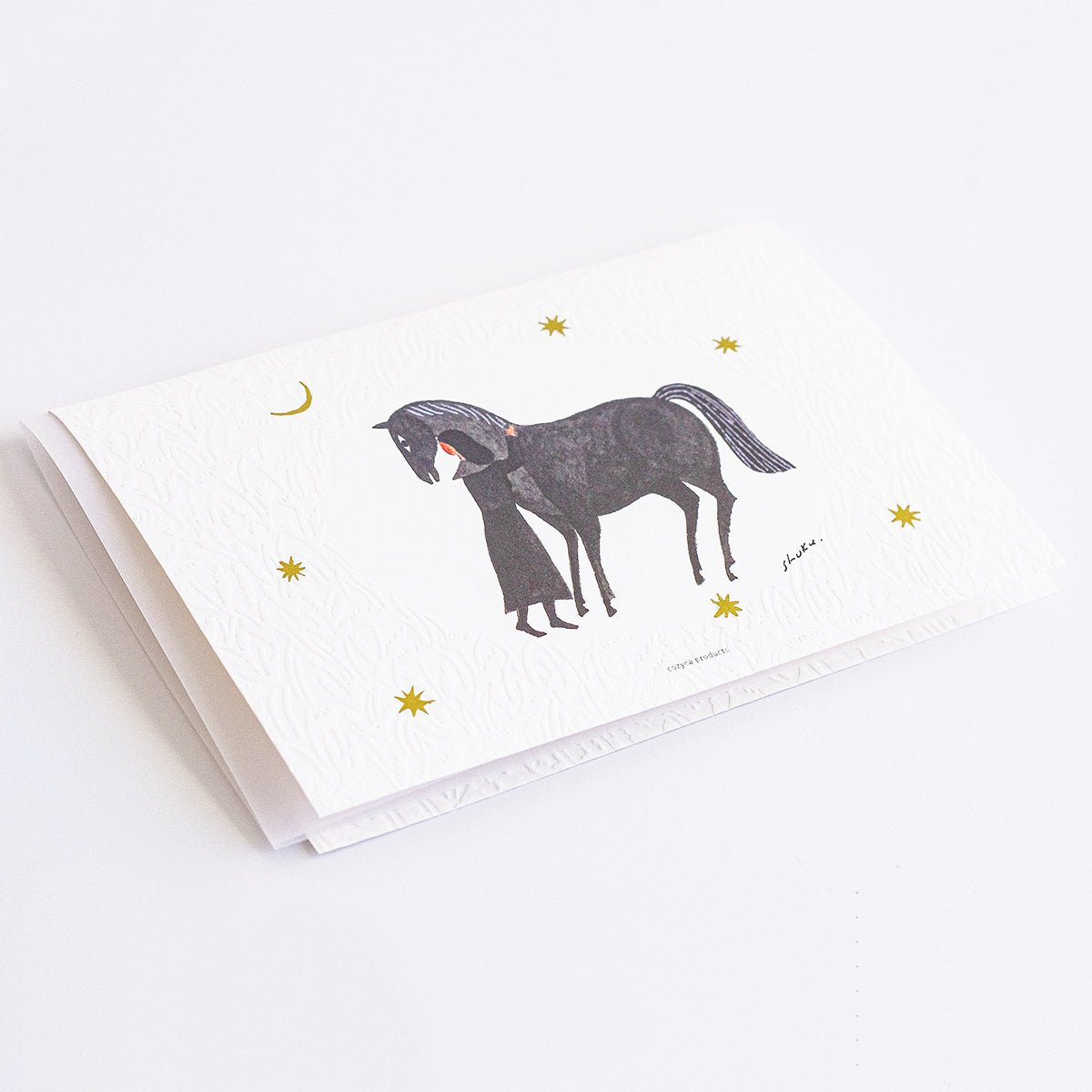 Congratulations Card, Lady on Horse - Scents of Japan