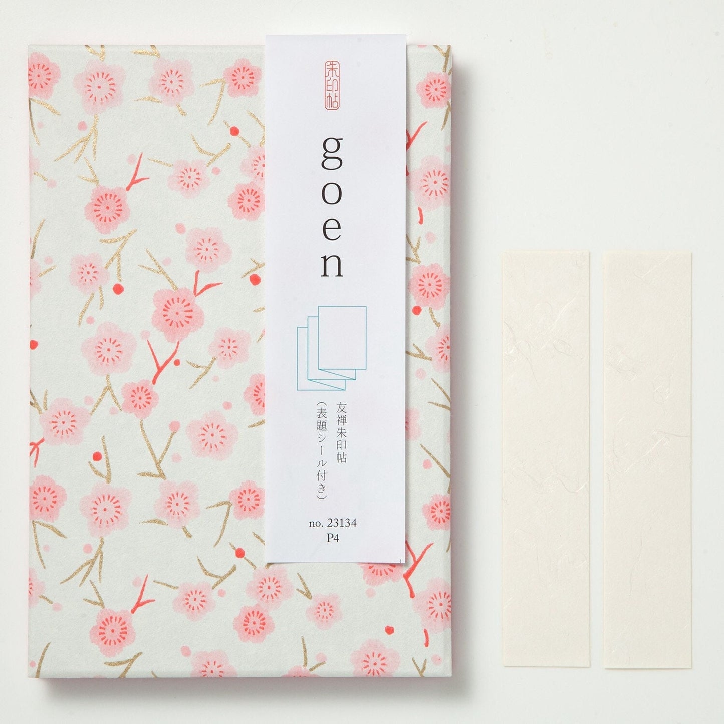 Goshuin-chou (Book Of Seals), Light Pink & Grey Flowers