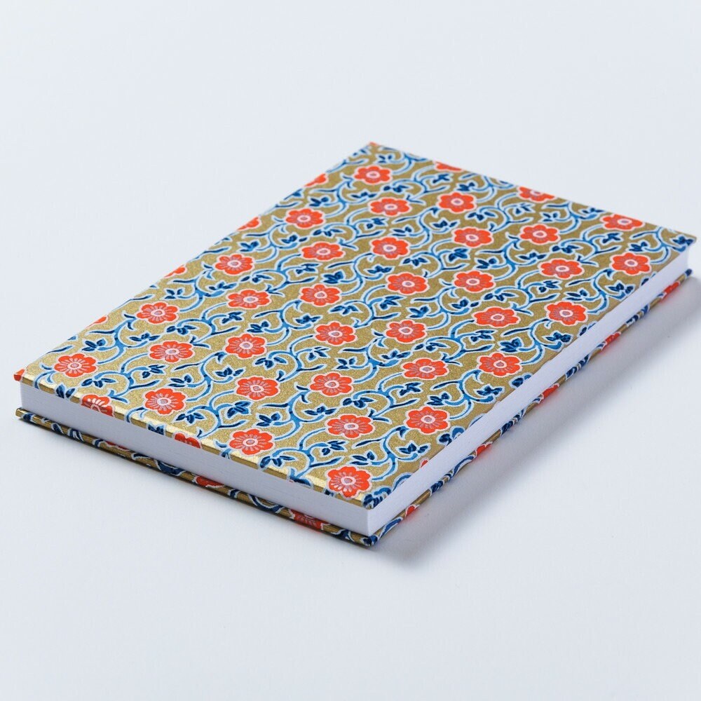 Goshuin-chou (Book Of Seals), Bright Orange & Blue Flowers